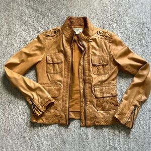 Lamb genuine leather jacket